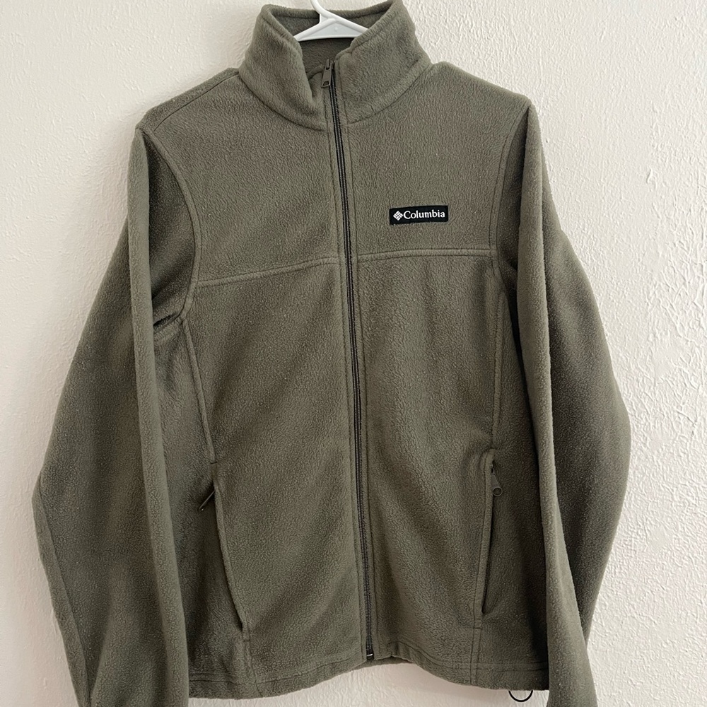 Columbia Olive Green Fleece Jacket